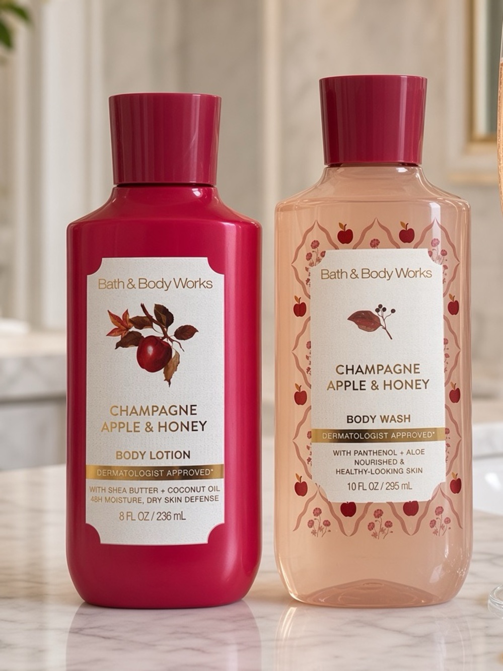 Bath & Body Works Champagne Apple & Honey Body Wash & Lotion